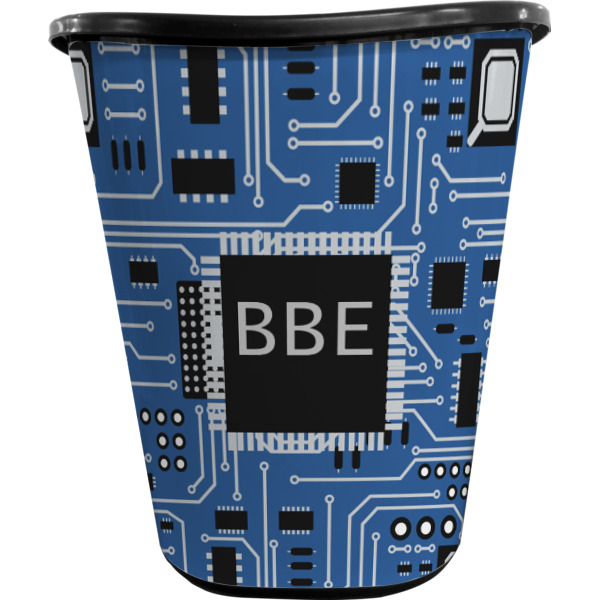 Custom Design - Waste Basket - Black - Front