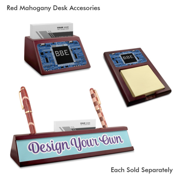 Custom Design - Mahogany Desk Accessories