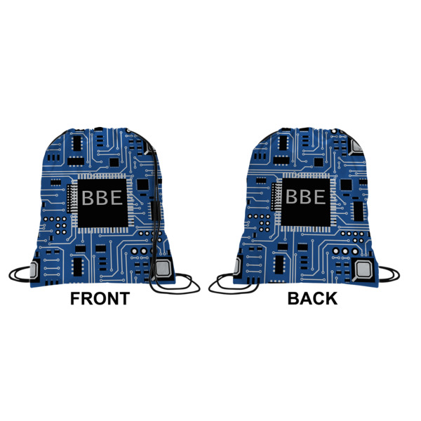 Custom Design - Drawstring Backpack Front & Back Medium