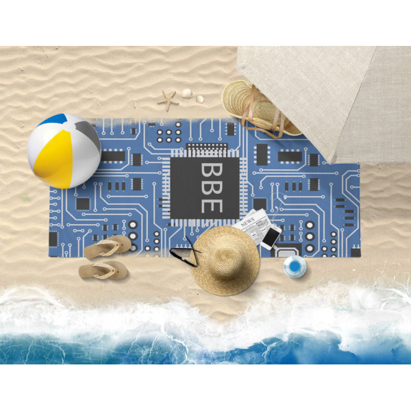 Custom Design - Beach Towel - Lifestyle on Beach