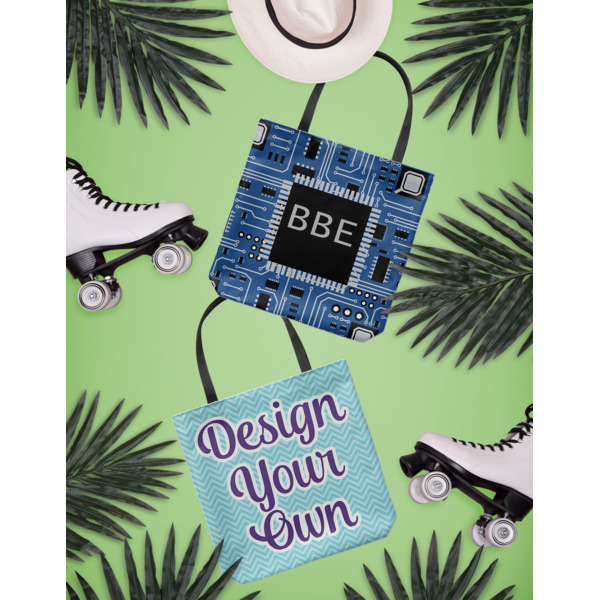 Custom Design - Canvas Tote Lifestyle Front and Back