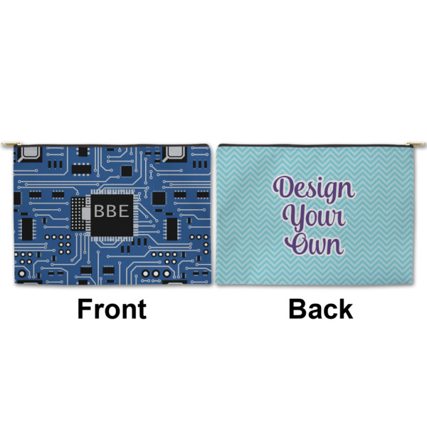 Custom Design - Large Zipper Pouch Approval (Front and Back)