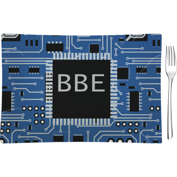 Custom Design Your Own Rectangular Glass Appetizer / Dessert Plate