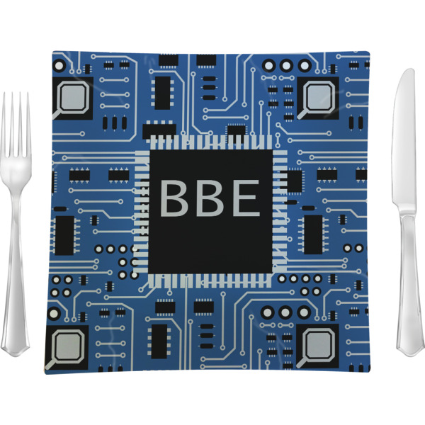 Custom Design Your Own 9.5" Glass Square Lunch / Dinner Plate