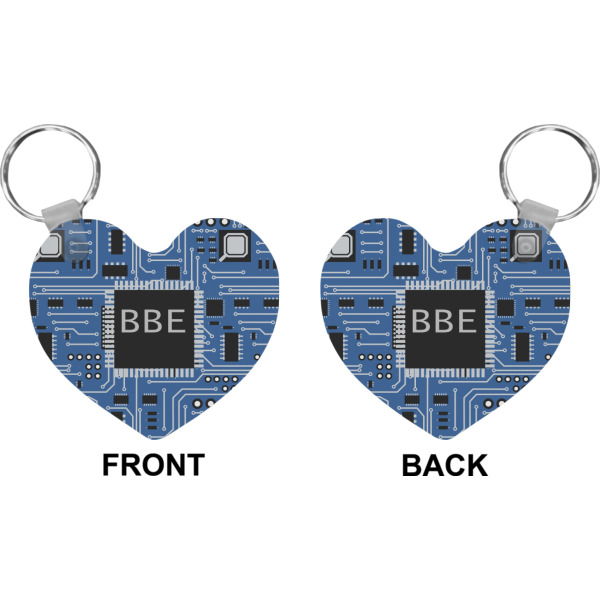 Custom Design - Heart Keychain (Front + Back)