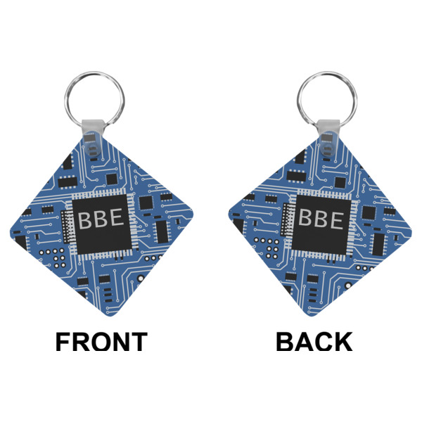 Custom Design - Diamond Keychain (Front + Back)