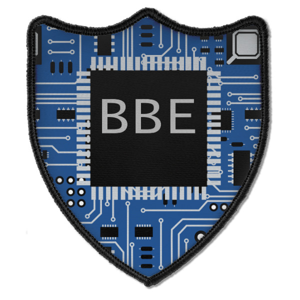 Custom Design - Iron On Patch - Shield - Style B - Front