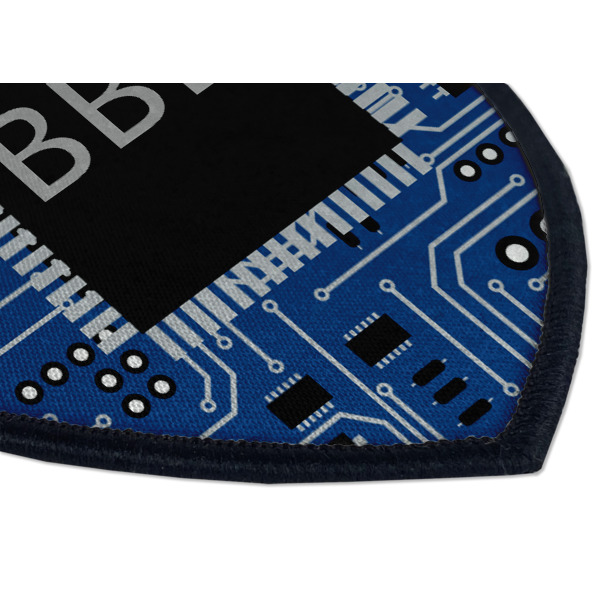 Custom Design - Iron On Patch - Shield - Style B - Closeup