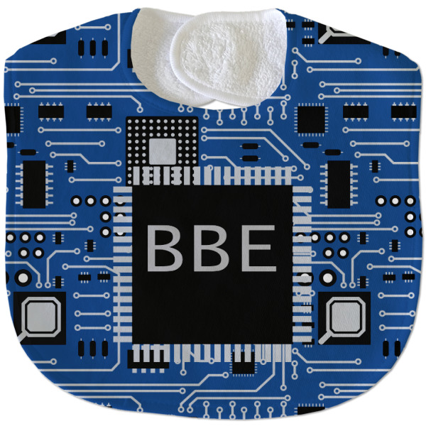 Custom Design - New Baby Bib - Closed and Folded