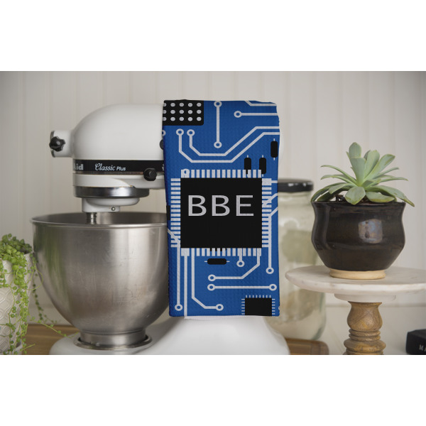 Custom Design - Waffle Weave Towel - Full Color Print - Lifestyle Image