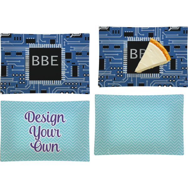 Custom Design - Set of Rectangular Appetizer / Dessert Plates