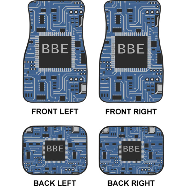 Custom Design - Car Floor Mats Set (2F + 2B)