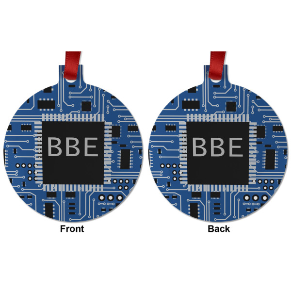 Custom Design - Metal Ball Ornament - Front and Back