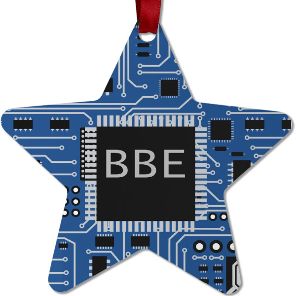 Custom Design - Metal Star Ornament - Front