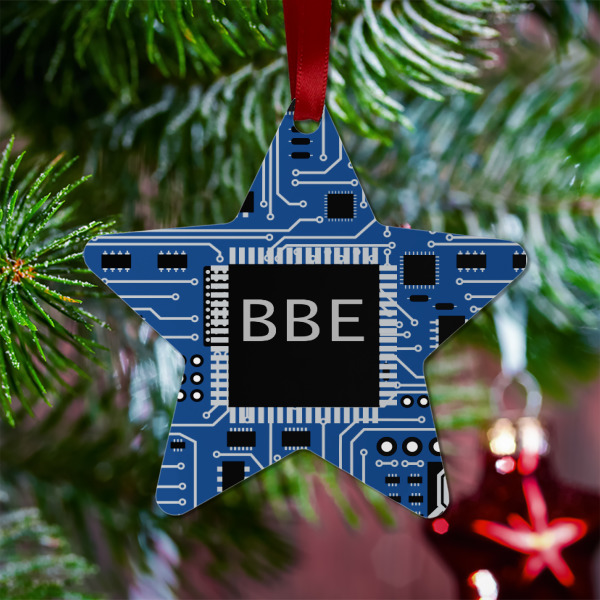 Custom Design - Metal Star Ornament - Lifestyle