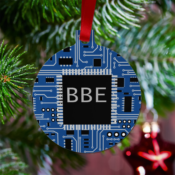 Custom Design - Metal Ball Ornament - Lifestyle