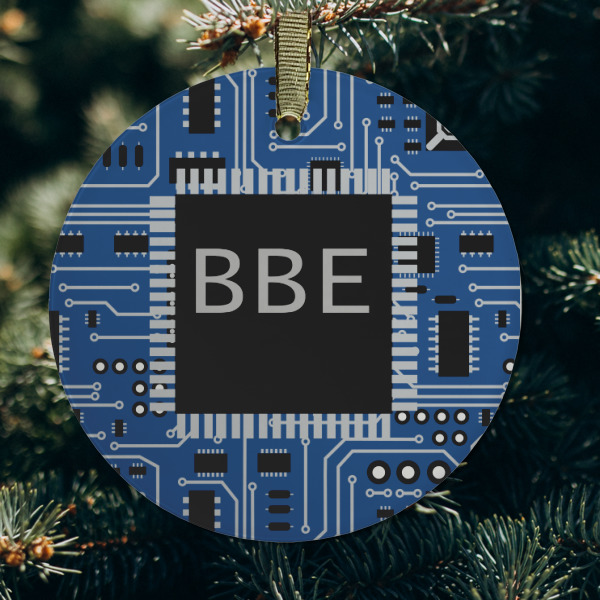 Custom Design - Frosted Glass Ornament - Round (Lifestyle)