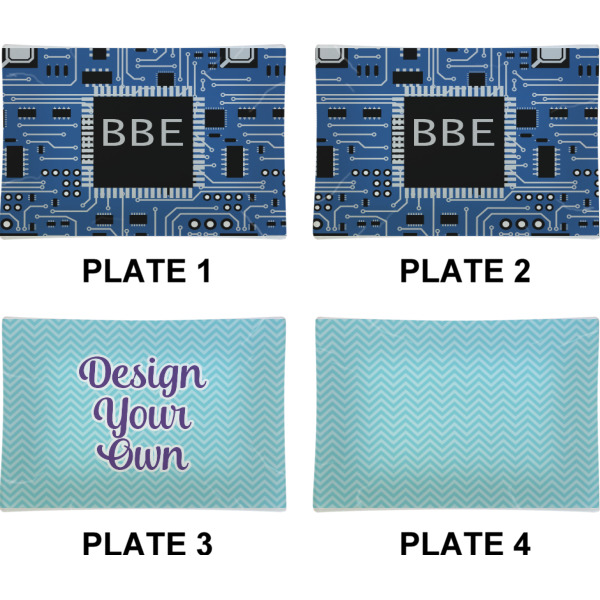 Custom Design - Set of Rectangular Appetizer / Dessert Plates (Approval)