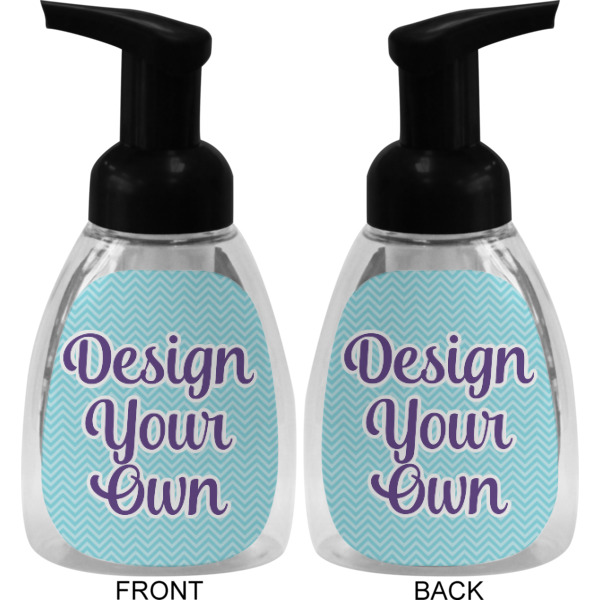 Custom Design - Foam Soap Bottle - Black - Front & Back