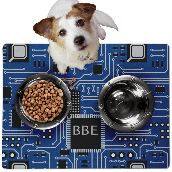 Custom Design - Dog Food Mat - Medium LIFESTYLE