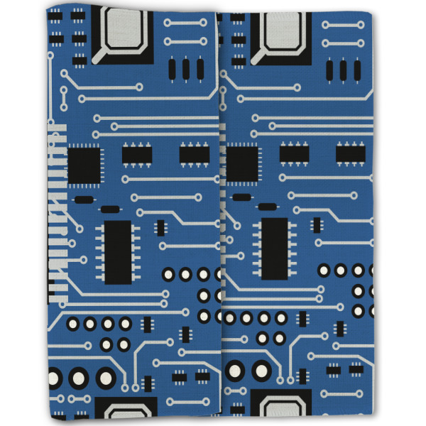 Custom Design - Linen Placemat - Double Sided - Folded Half