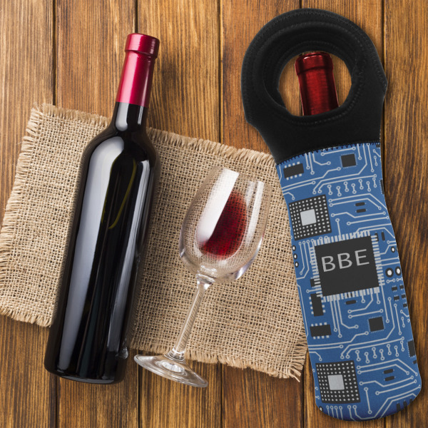 Custom Design - Wine Tote Bag - On Table