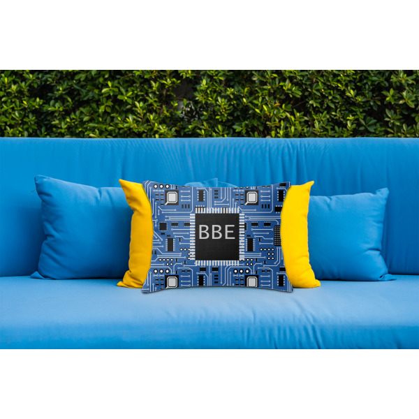 Custom Design - Outdoor Throw Pillow  - LIFESTYLE (Rectangular - 20x14)