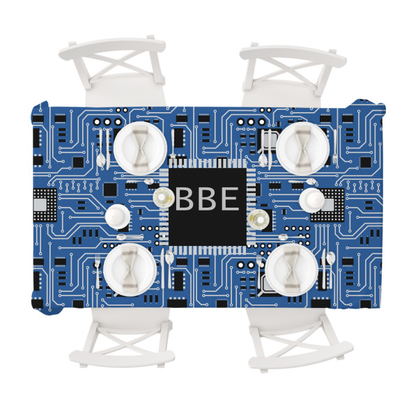 Custom Design - Tablecloths (58"x102") - TOP VIEW (with plates)