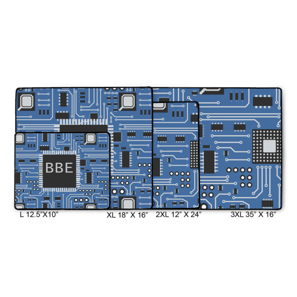 Custom Design - Gaming Mats - Size Chart