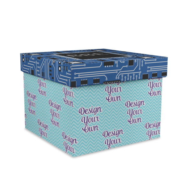 Custom Design Your Own Gift Box with Lid - Canvas Wrapped - Large