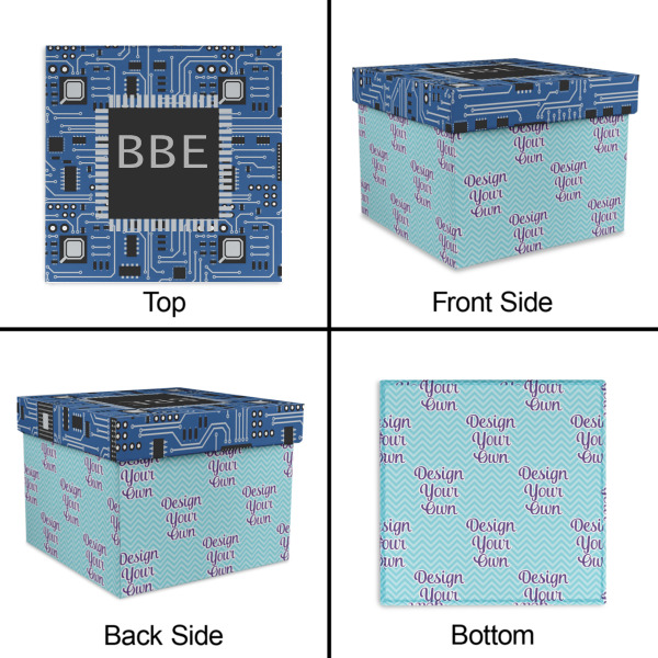 Custom Design - Gift Boxes with Lid - Canvas Wrapped - X-Large - Approval