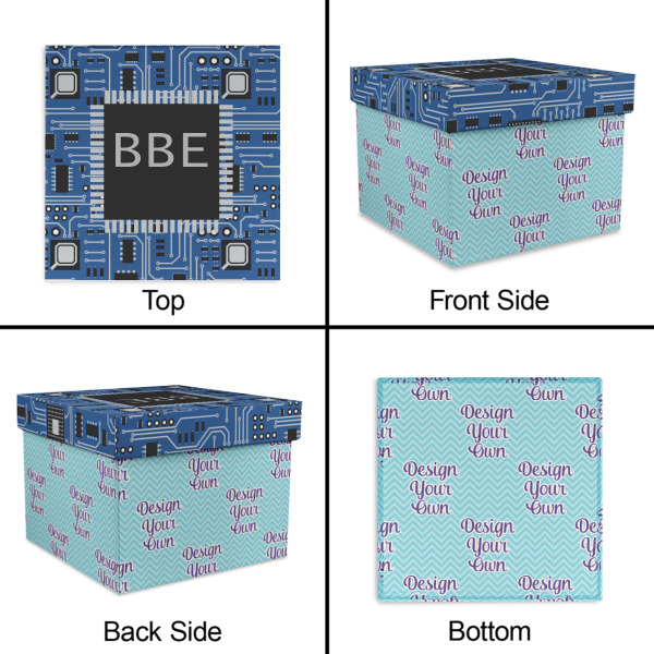 Custom Design - Gift Boxes with Lid - Canvas Wrapped - Large - Approval