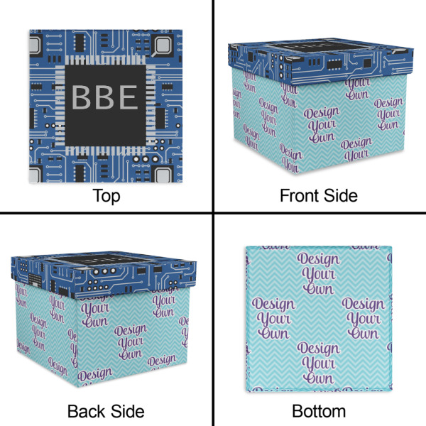 Custom Design - Gift Boxes with Lid - Canvas Wrapped - Small - Approval