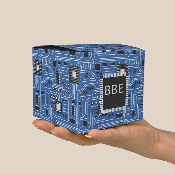 Custom Design - Cube Favor Gift Box - Scale View