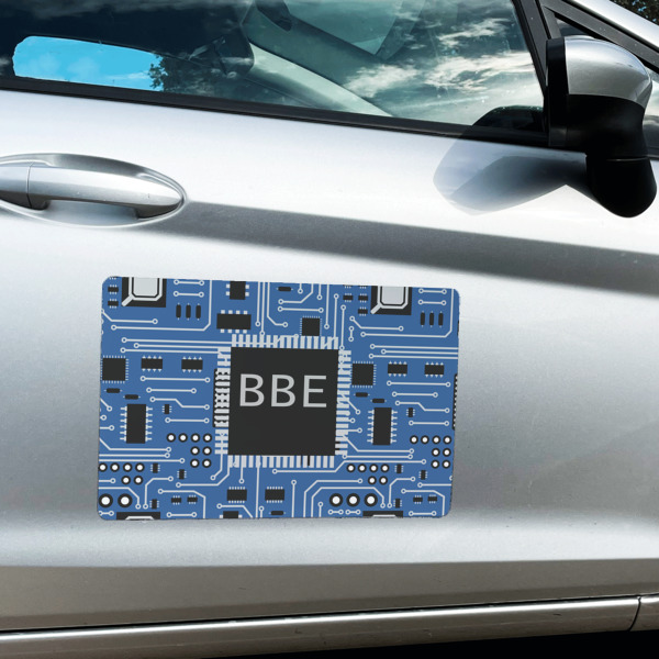 Custom Design - Large Rectangle Car Magnets- In Context