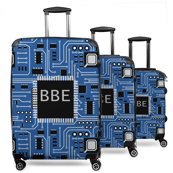 Custom Design Your Own 3-Piece Luggage Set - 20" Carry On - 24" Medium Checked - 28" Large Checked