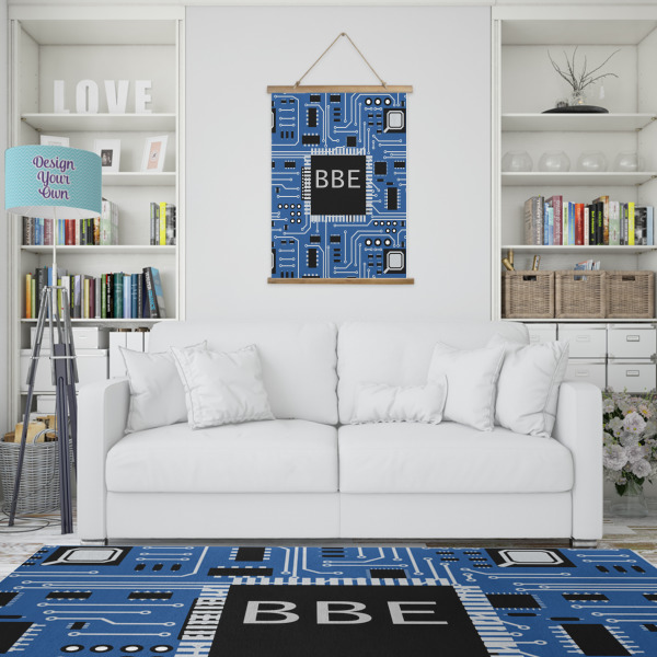 Custom Design - Wall Hanging Tapestry - Portrait - In Context