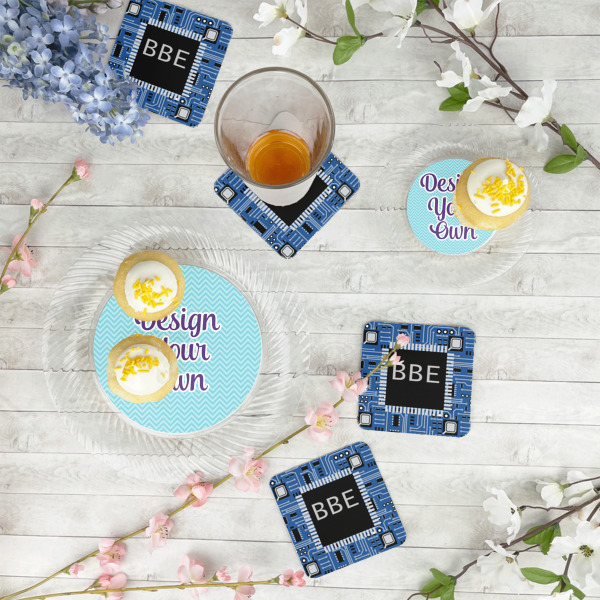 Custom Design - Plastic Party Appetizer & Dessert Plates - In Context