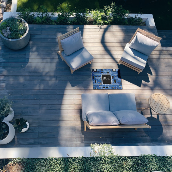 Custom Design - 2'x3' Patio Rug - In Context