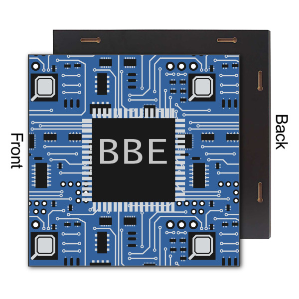 Custom Design - 12x12 Wood Print - Front & Back View