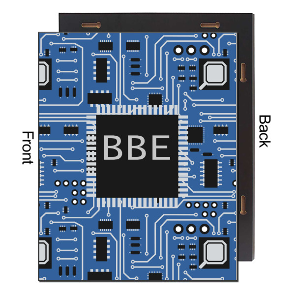 Custom Design - 16x20 Wood Print - Front & Back View