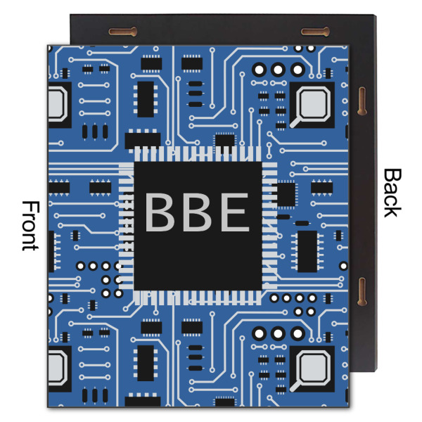 Custom Design - 20x24 Wood Print - Front & Back View