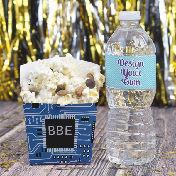 Custom Design - French Fry Favor Box - w/ Water Bottle