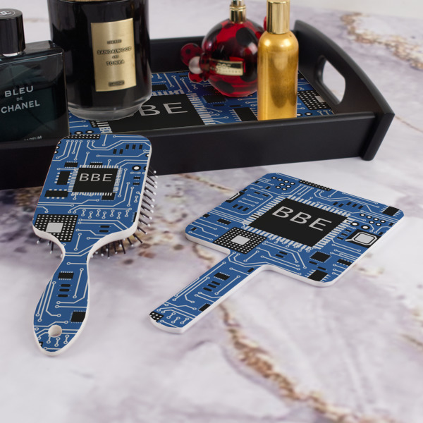 Custom Design - Hair Brush and Hand Mirror - Bathroom Scene