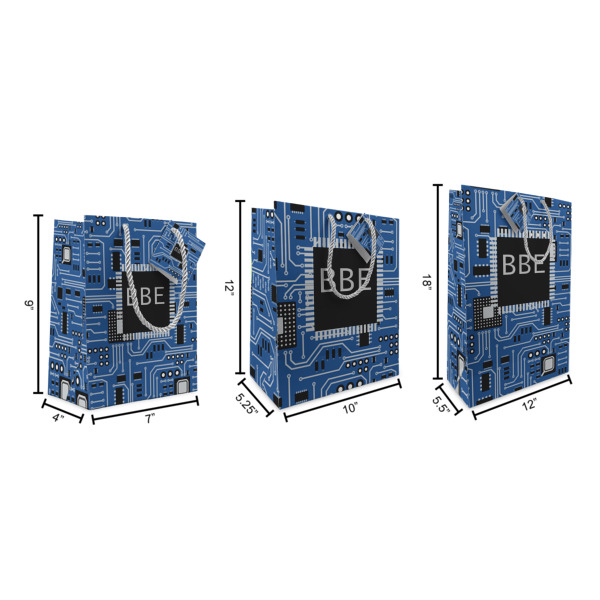 Custom Design - Gift Bags - All Sizes - Dimensions