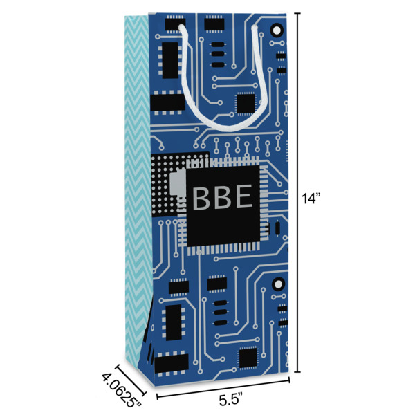 Custom Design - Wine Gift Bag - Dimensions