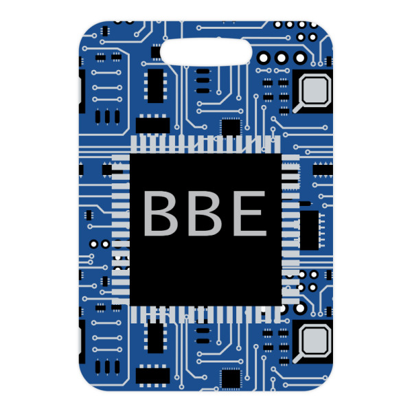 Custom Design - Metal Luggage Tag - Front Without Strap