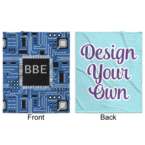 Custom Design - Minky Blanket - 50"x60" - Double Sided - Front & Back
