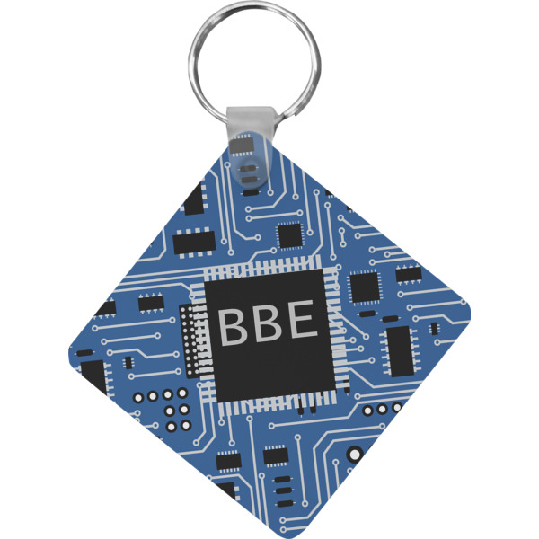 Custom Design Your Own Diamond Plastic Keychain