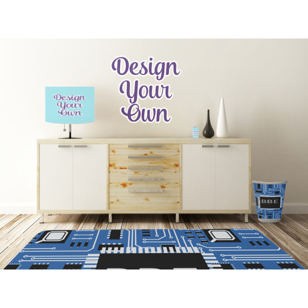 Custom Design - Wall Graphic Decal Wooden Desk